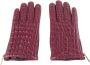 Cavalli Class Burgundy Lambskin Handschoenen Clt.011 Red Unisex - Thumbnail 1