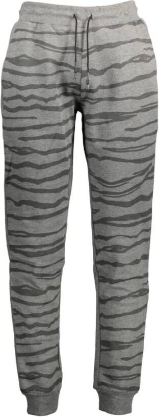 Cavalli Class Sportieve Grijze Herenbroek met Elastische Taille Gray Heren