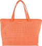 Cavalli Class Oranje Geperforeerde Handtas met Ritssluiting Orange Dames - Thumbnail 1