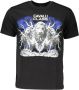 Cavalli Class Elegante Zwart T-shirt met Klassieke Print Black Heren - Thumbnail 1