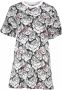Cavalli Class Elegante Jurk met Korte Mouwen en Ronde Halslijn Multicolor Dames - Thumbnail 1
