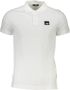 Cavalli Class Polo Shirt met Logo Applicatie en Print Design White Heren - Thumbnail 1