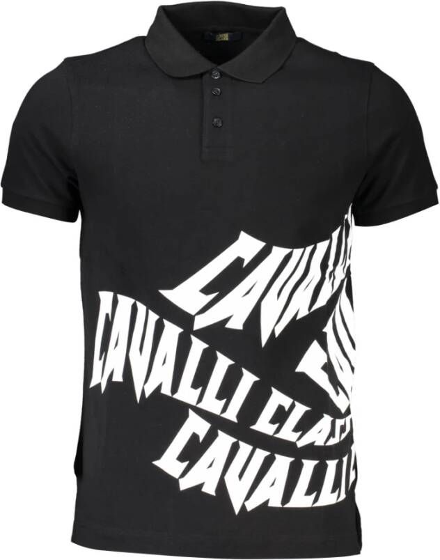 Cavalli Class Polo Shirt Zwart Heren