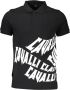 Cavalli Class Elegant zwart katoenen poloshirt met signatuurapplicatie Black Heren - Thumbnail 2