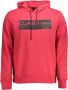 Cavalli Class Rode Katoenen Sweater met Capuchon en Print Rood Heren - Thumbnail 1