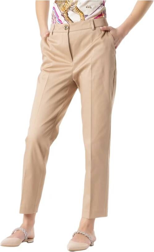 Cavalli Class Slim-fit Trousers Beige Dames