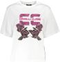 Cavalli Class Witte Katoenen Tops & T-Shirt Korte Mouwen Regular Fit Wit Dames - Thumbnail 2