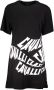 Cavalli Class Elegante bedrukte jurk met korte mouwen Black Dames - Thumbnail 1