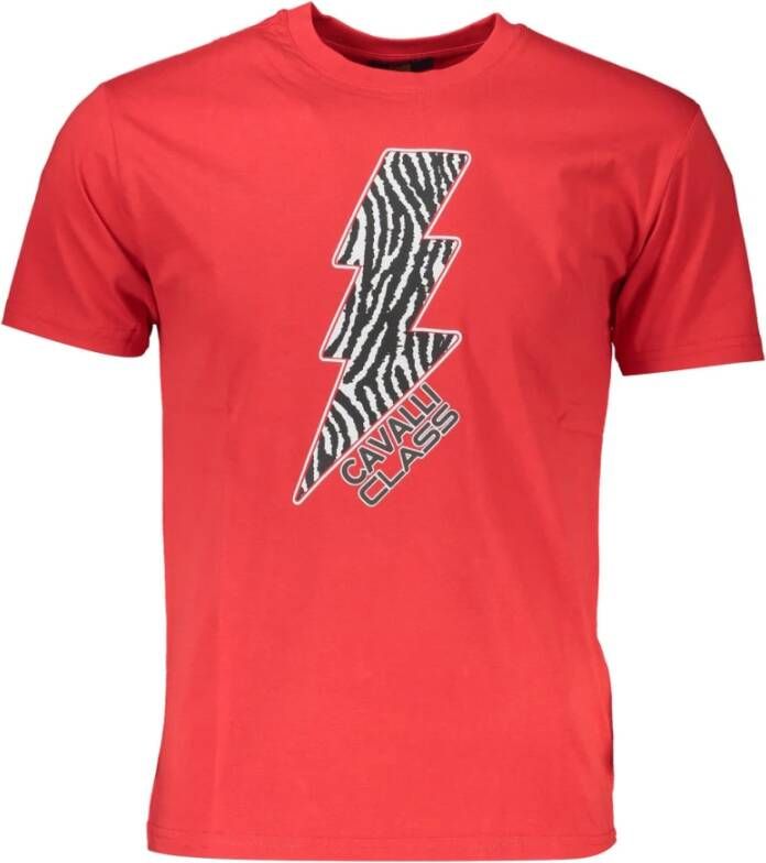 Cavalli Class T-Shirts Rood Heren