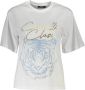 Cavalli Class Witte Katoenen Tops & T-Shirt Korte Mouwen Regular Fit White - Thumbnail 1