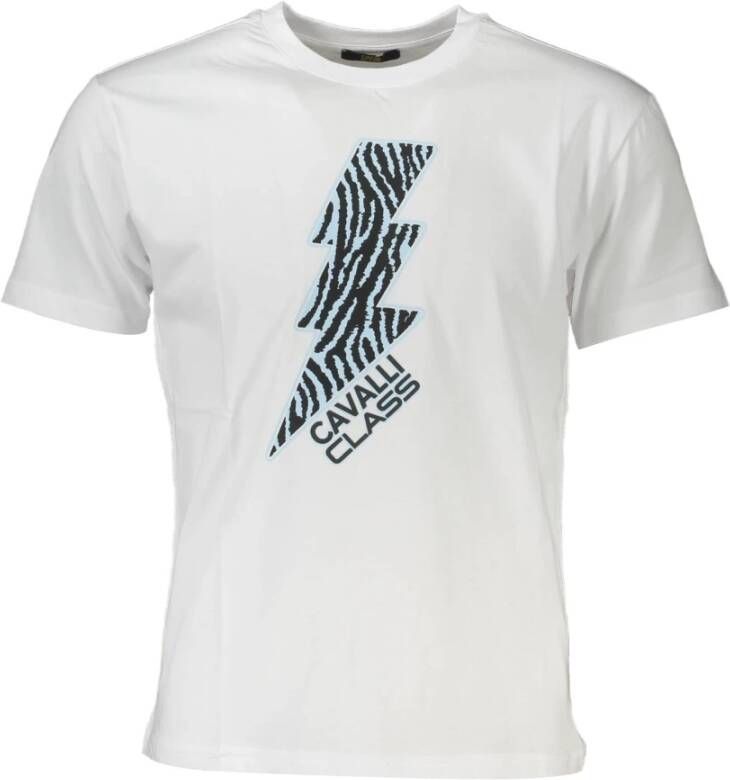 Cavalli Class T-Shirts Wit Heren
