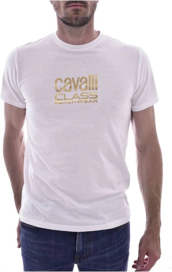 Cavalli Class T-Shirts Wit Heren