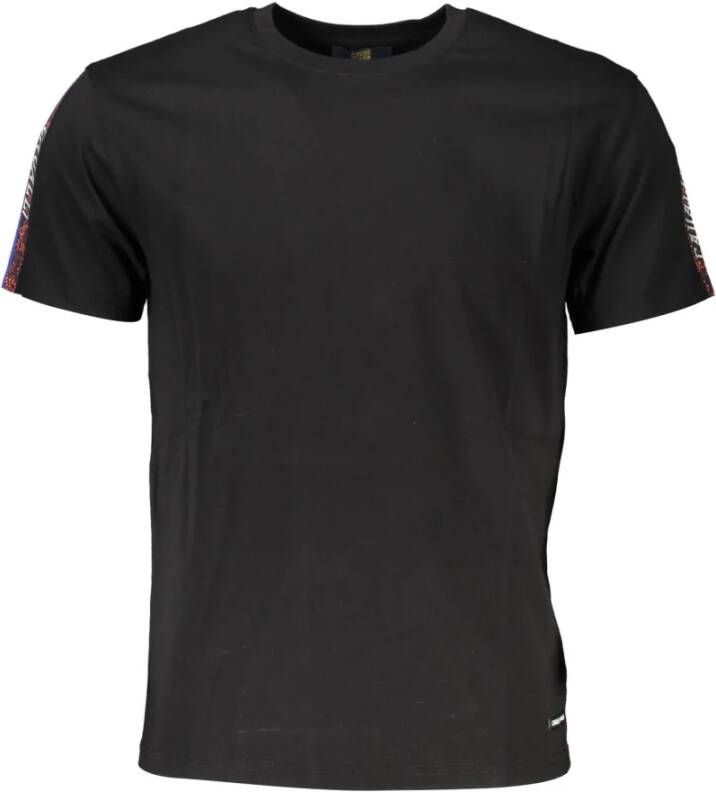 Cavalli Class Korte Mouw Heren T-shirt Zwart Logo Print Black Heren