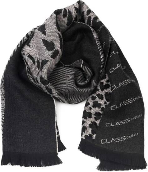 Cavalli Class Animalier Patroon Sjaal Accessoires Black Heren
