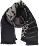 Cavalli Class Animalier Patroon Sjaal Accessoires Black Heren - Thumbnail 1