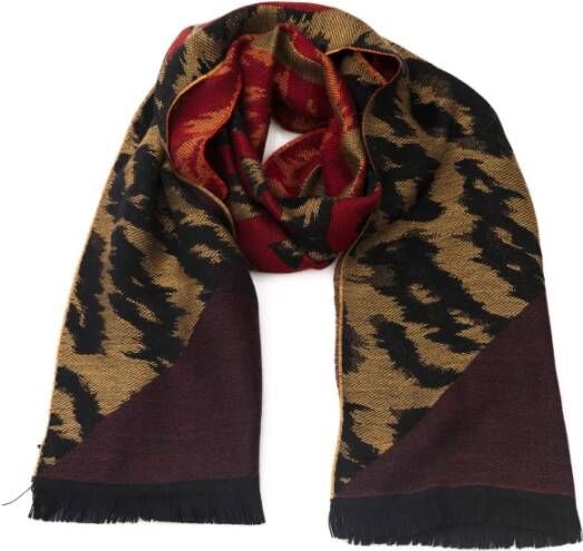 Cavalli Class Exotische Animalier Fantasy Logo Sjaal Multicolor Unisex