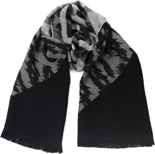 Cavalli Class Animalier Patroon Sjaal Accessoires Gray Heren