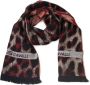 Cavalli Class Bordeaux Animalier Fantasy Logo Sjaal Multicolor Heren - Thumbnail 3