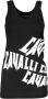 Cavalli Class Chique Bedrukte Tanktop Brede Schouders Black Dames - Thumbnail 1
