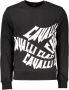 Cavalli Class Zwarte katoenen trui lange mouwen regular fit Zwart Heren - Thumbnail 1