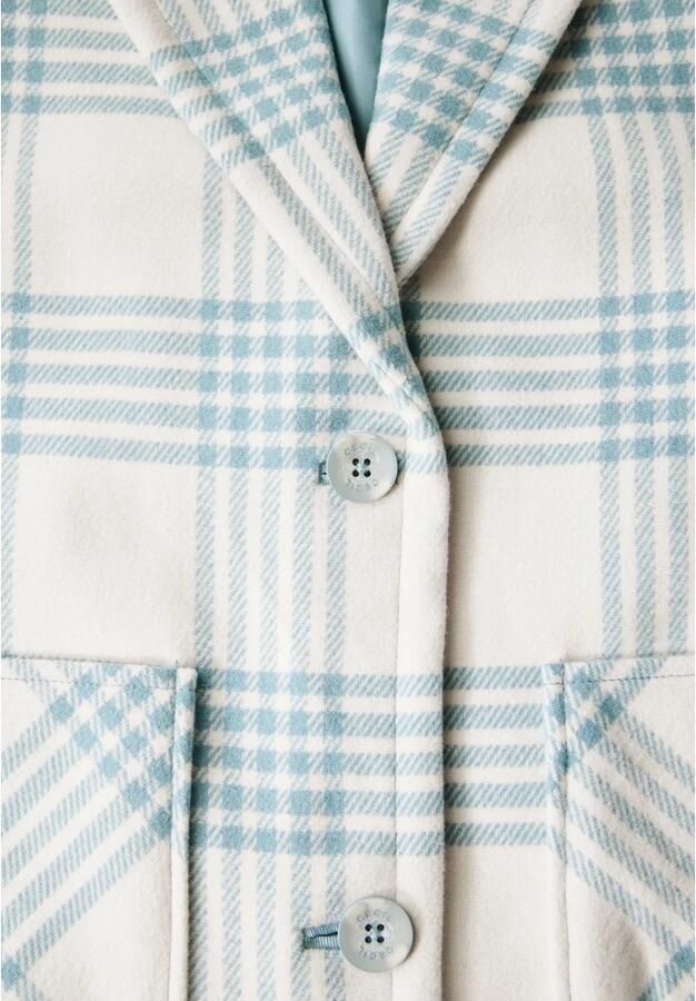 Cecil Geruite Jas Stijlvol Comfortabel Vrouwen White Dames