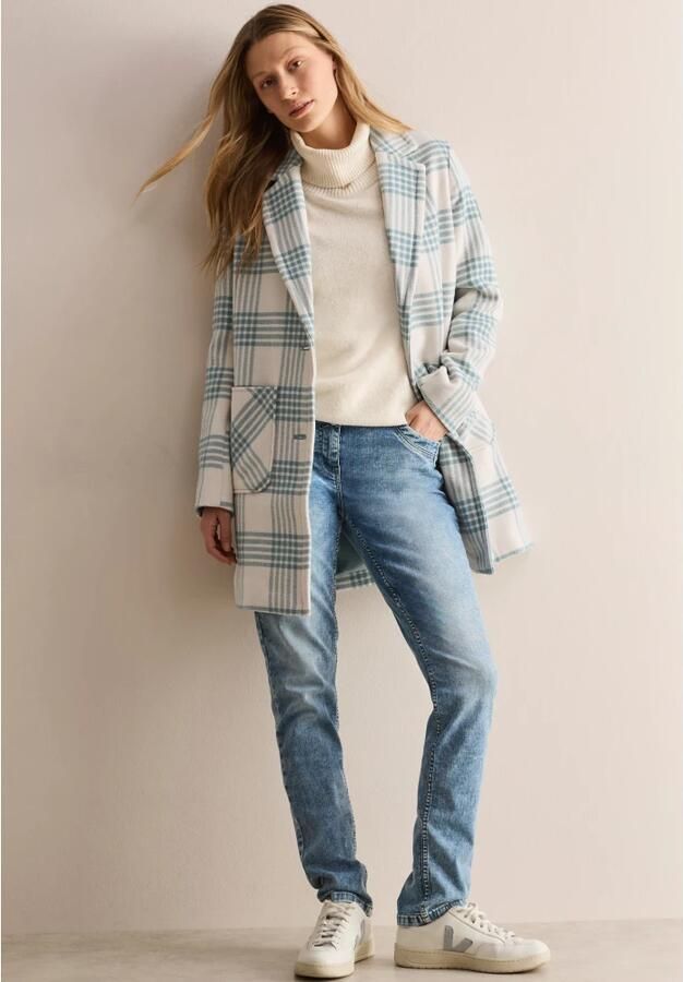 Cecil Geruite Jas Stijlvol Comfortabel Vrouwen White Dames - Foto 5