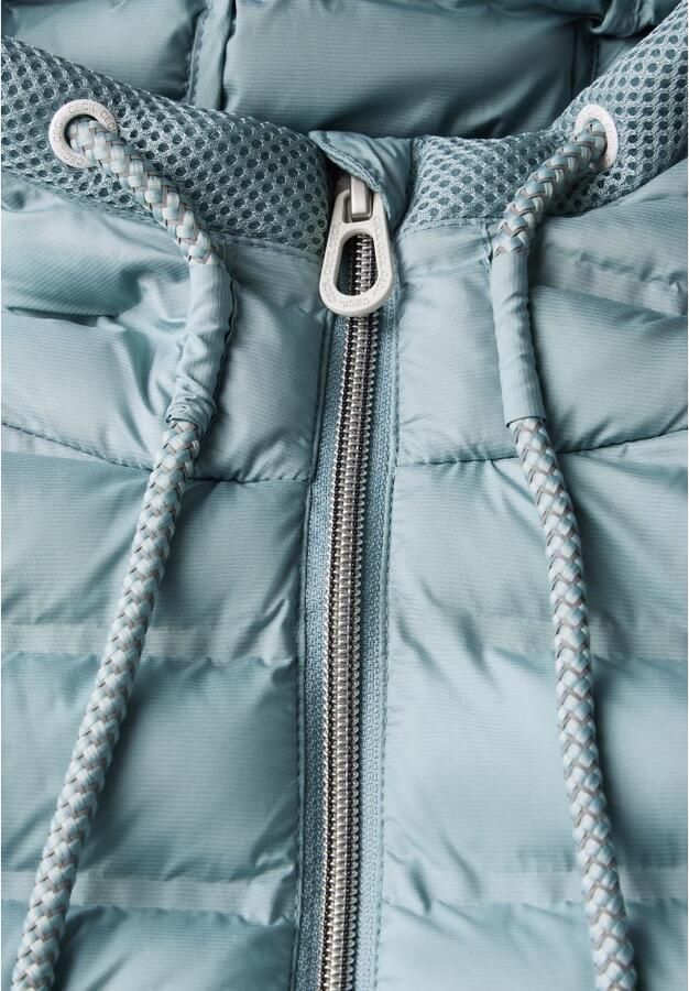 Cecil Gevoerde jas met capuchon en zakken Blue Dames