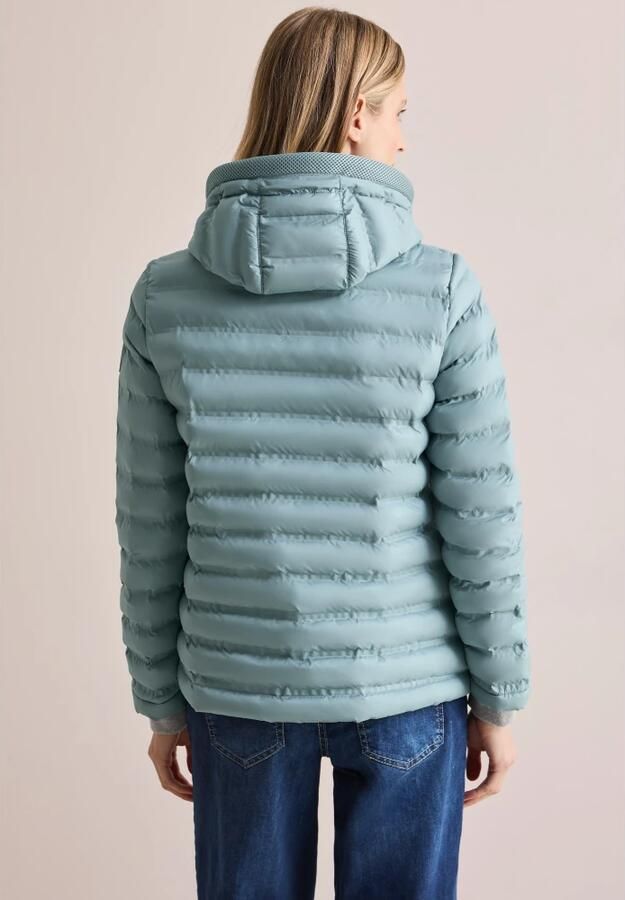 Cecil Gevoerde jas met capuchon en zakken Blue Dames - Foto 5