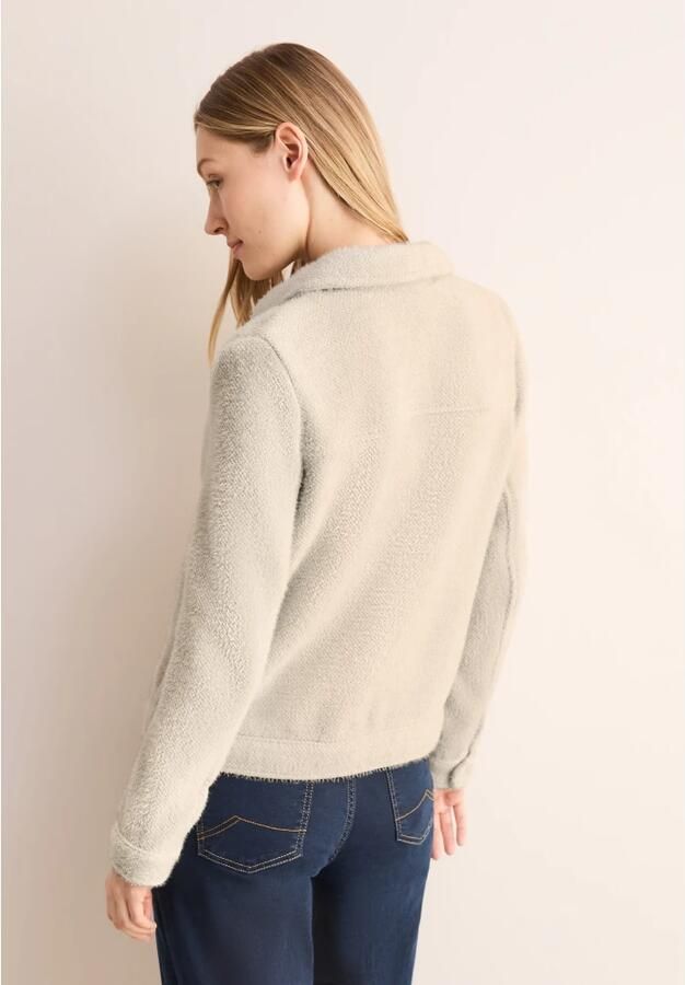 Cecil Gezellige Jas met Hemdkragen en Zakken Beige Dames - Foto 3