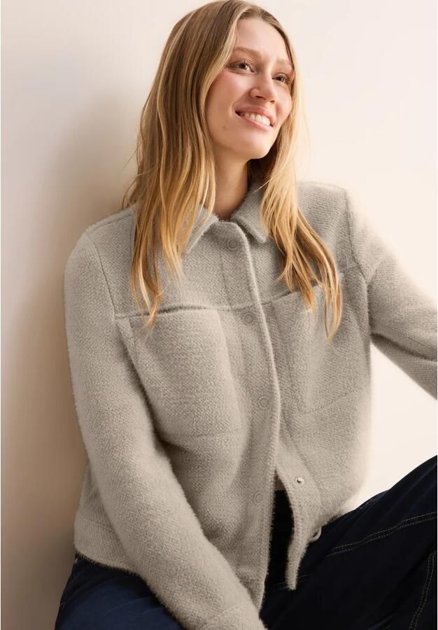 Cecil Gezellige Jas met Hemdkragen en Zakken Beige Dames - Foto 5