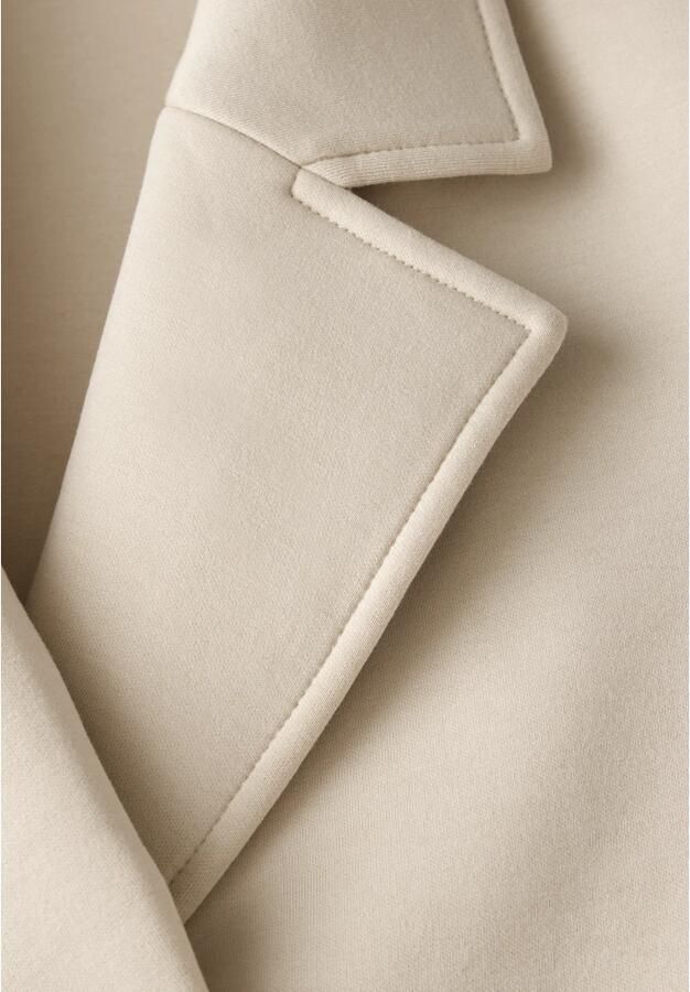 Cecil Scuba Jas met Revers Kraag en Zakken Beige Dames - Foto 3