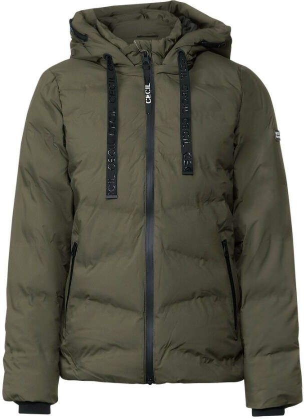 Cecil Quilted Jacket Groen Dames