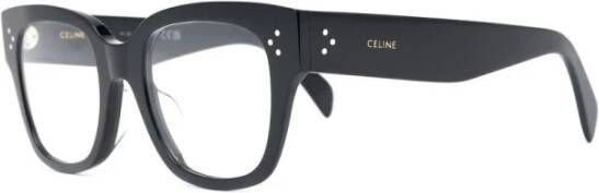 Celine Geometrische Bold 3 Dots HD Bril Black Dames