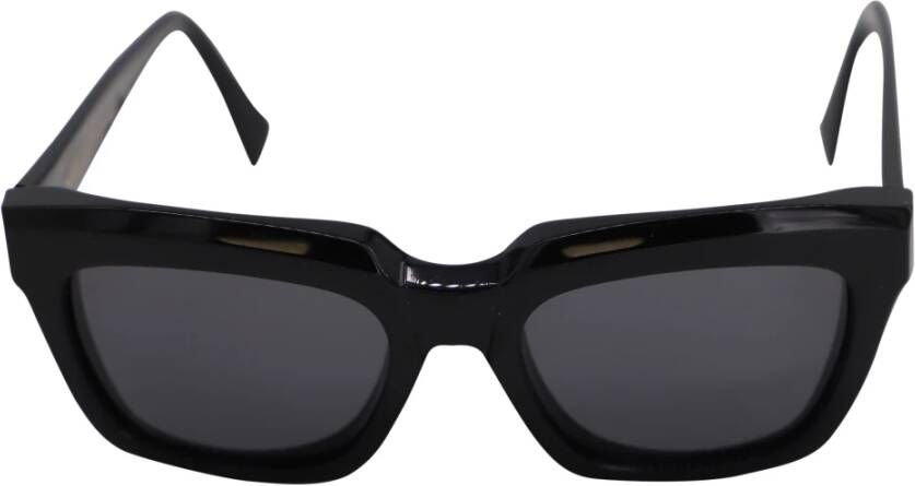 Celine Vintage Celine Polarized Square Sunglasses in Black Acetate Zwart Dames