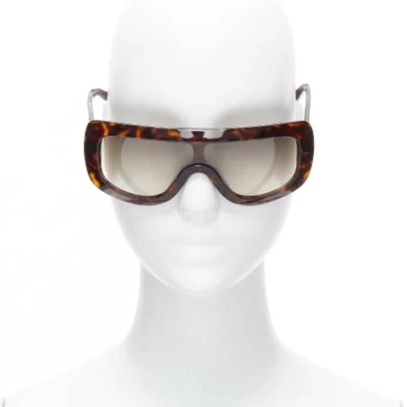 Celine Vintage Pre-owned Acetate sunglasses Brown Dames