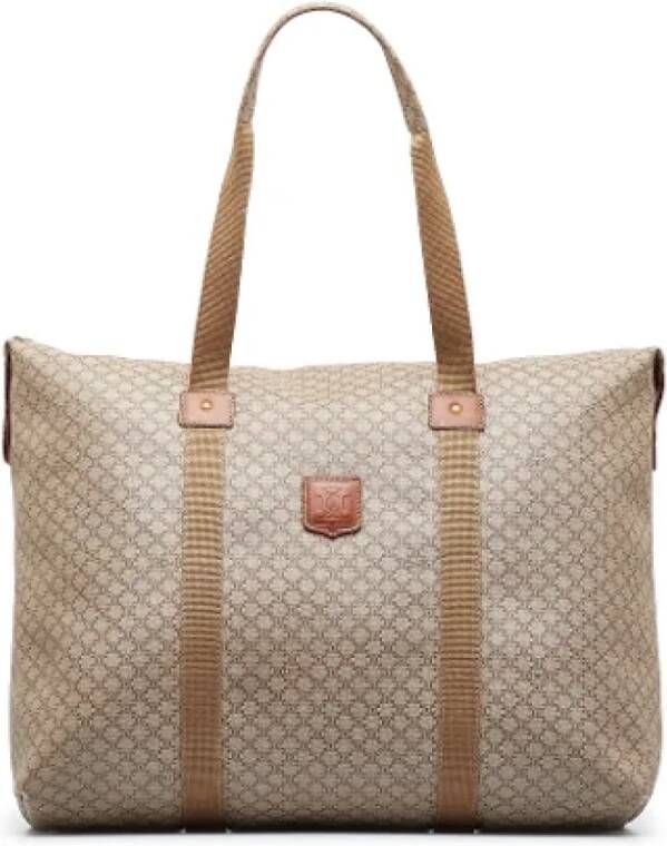 Celine Vintage Pre-owned Canvas celine-bags Beige Dames