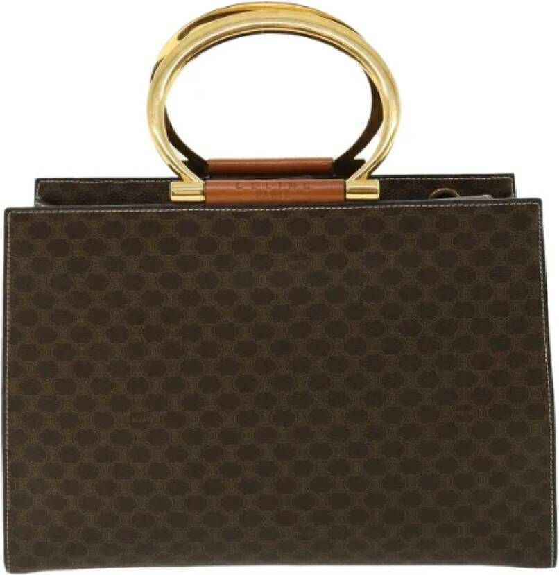 Celine Vintage Pre-owned Canvas celine-bags Bruin Dames