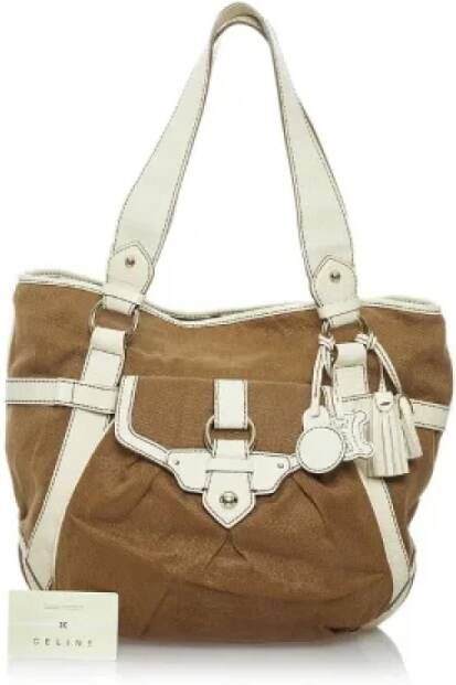 Celine Vintage Pre-owned Canvas celine-bags Bruin Dames