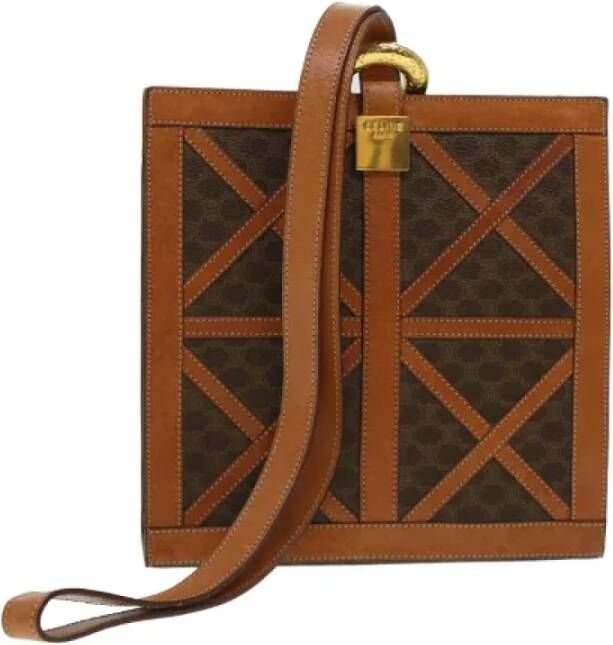 Celine Vintage Pre-owned Canvas celine-bags Bruin Dames