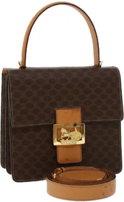 Celine Vintage Pre-owned Canvas celine-bags Bruin Dames