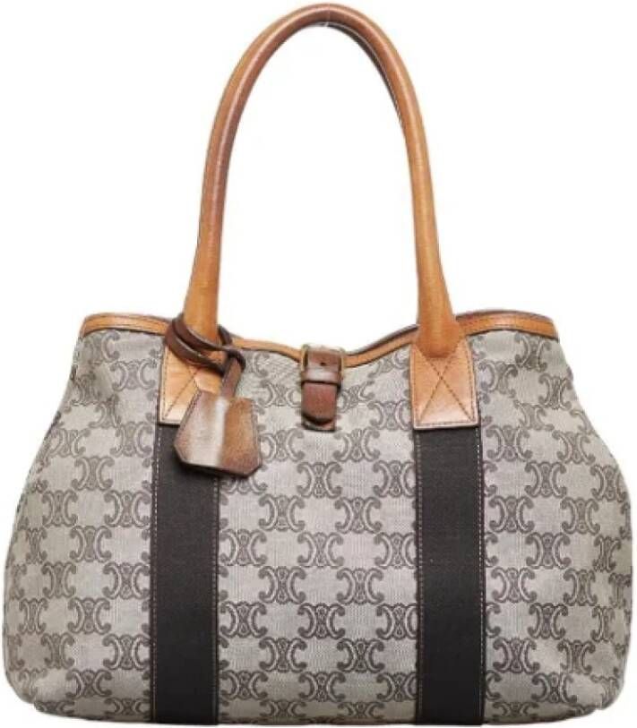 Celine Vintage Pre-owned Canvas celine-bags Grijs Dames