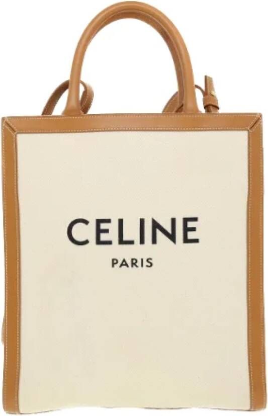 Celine Vintage Pre-owned Canvas celine-bags White Dames