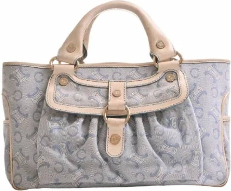 Celine Vintage Pre-owned Canvas totes Blauw Dames