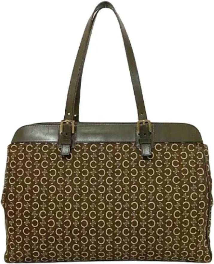 Celine Vintage Pre-owned Canvas totes Bruin Dames