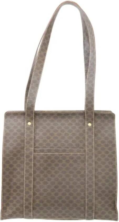 Celine Vintage Pre-owned Canvas totes Bruin Dames