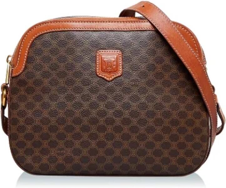 Celine Vintage Pre-owned Coated canvas celine-bags Bruin Dames