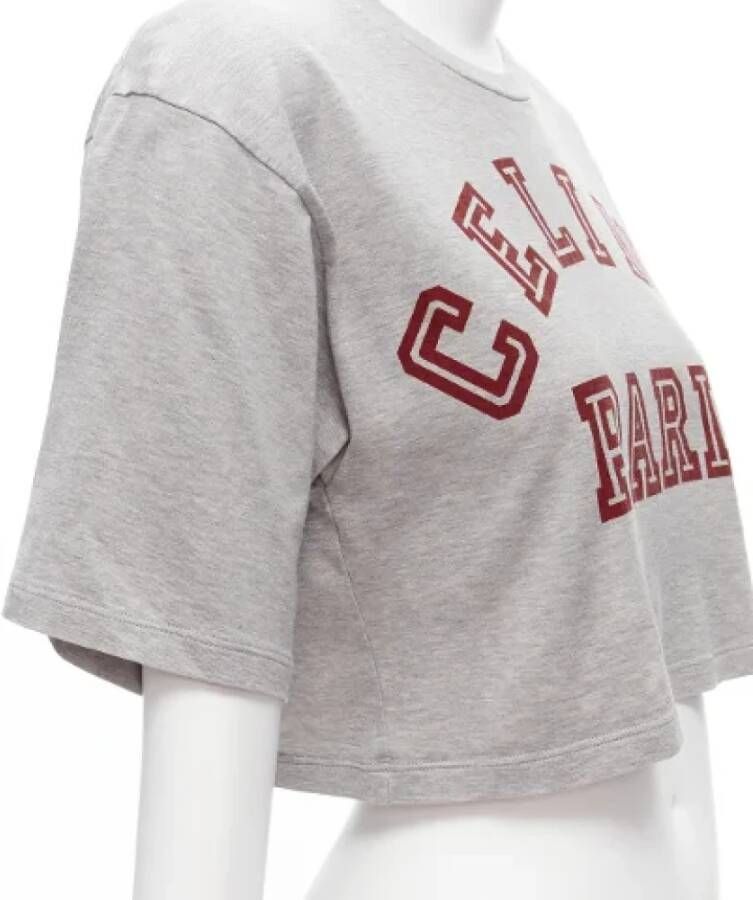Celine Vintage Pre-owned Cotton tops Grijs Dames