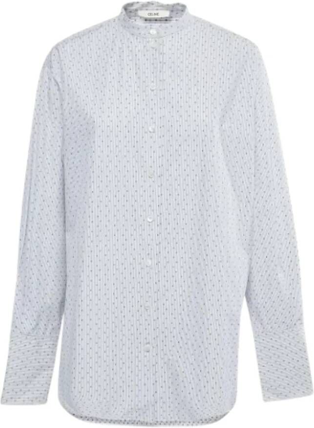 Celine Vintage Pre-owned Cotton tops Wit Dames