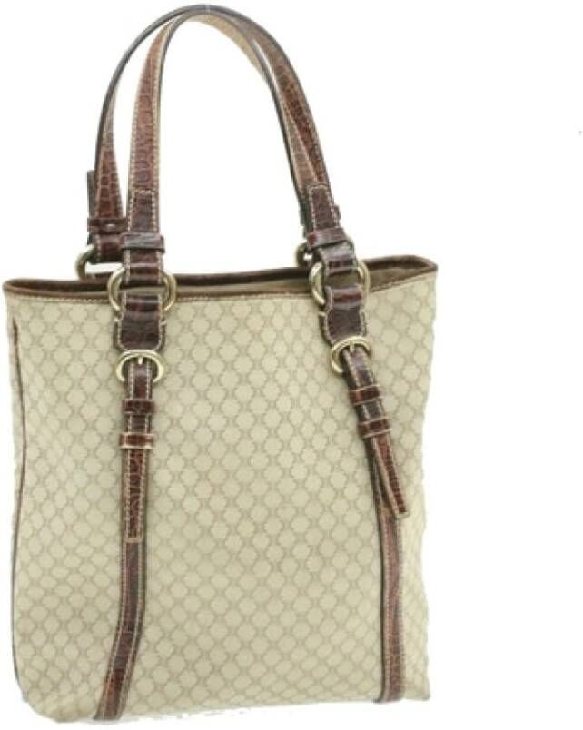 Celine Vintage Pre-owned Draagtas Beige Dames