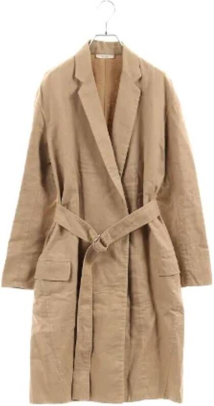 Celine Vintage Pre-owned Fabric outerwear Beige Dames